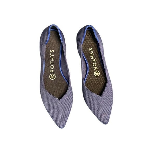 Rothys Maritime Navy Blue The Point Flats Size 7.0 Casual - Picture 4 of 11